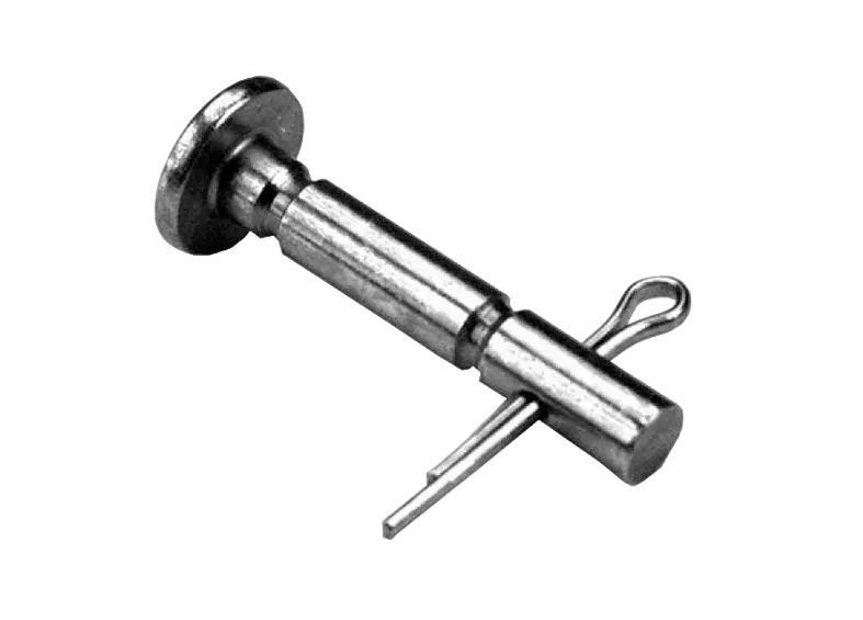 Pin with cotter pin for Huter snow plows